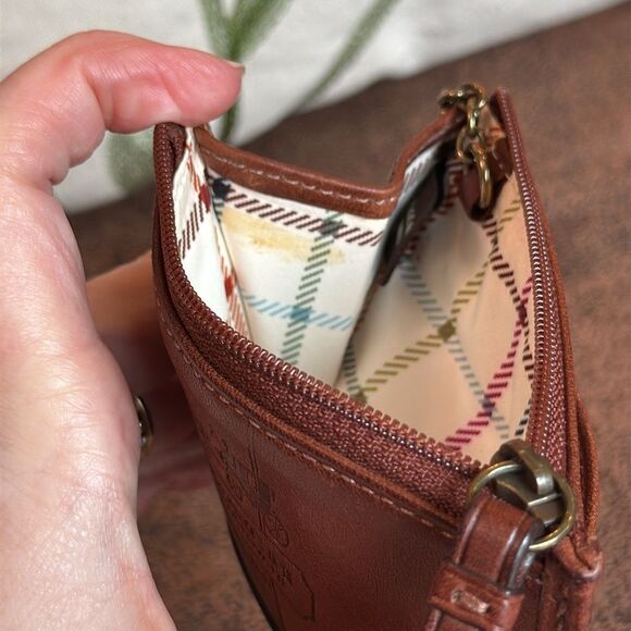 RARE COACH BLEECKER LEATHER MINI SKINNY TATTERSALL CARD CASE KEY WALLET 2007 EUC - Picture 14 of 17